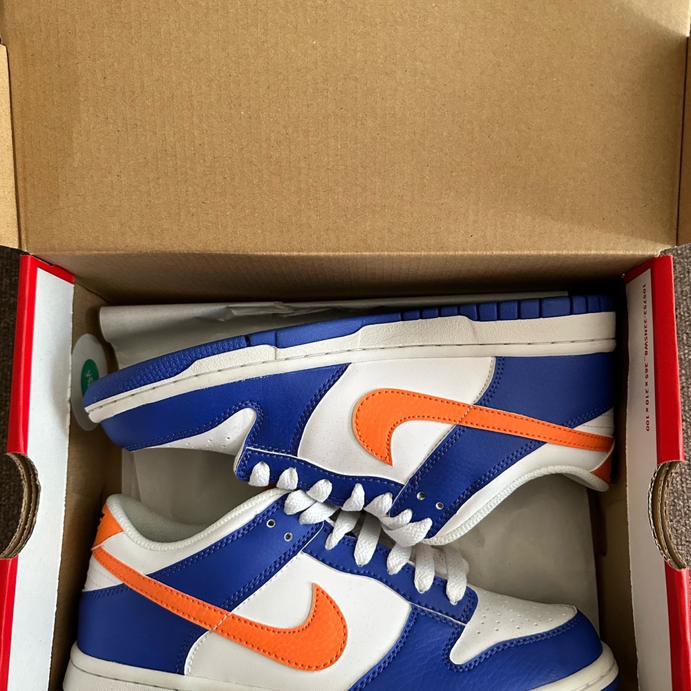 Nike Vibrant Blue and Orange Sneakers